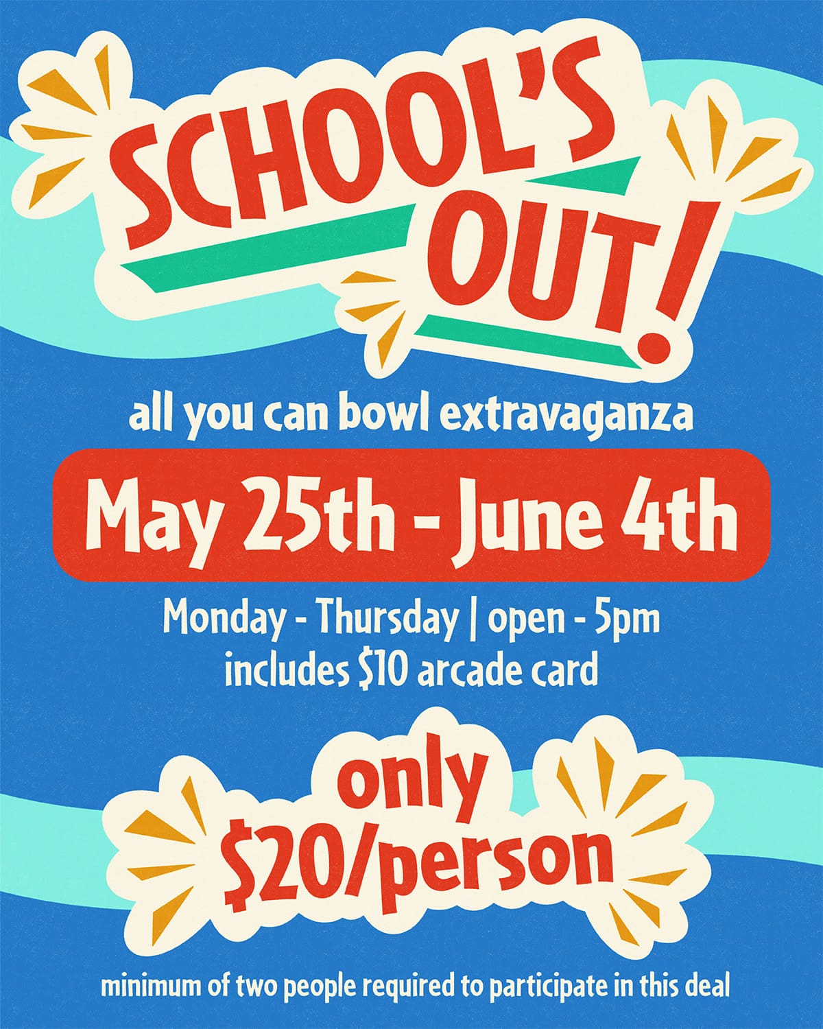 school's out all you can bowl_Instagram
